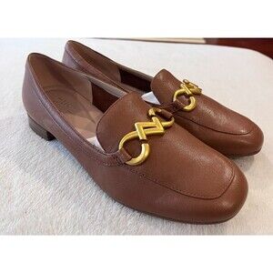 Naturalizer NEW Size 6.5 W Wide Jovie Women Loafers English Tea Brown Leather